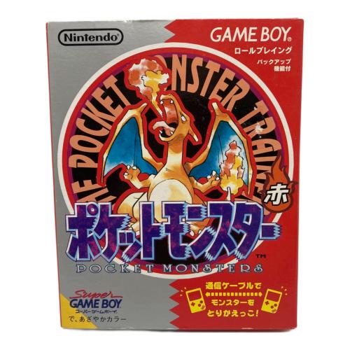 任天堂 (ニンテンドウ) GB ポケットモンスター 赤 ゲームボーイ用ソフト 22A刻印 -