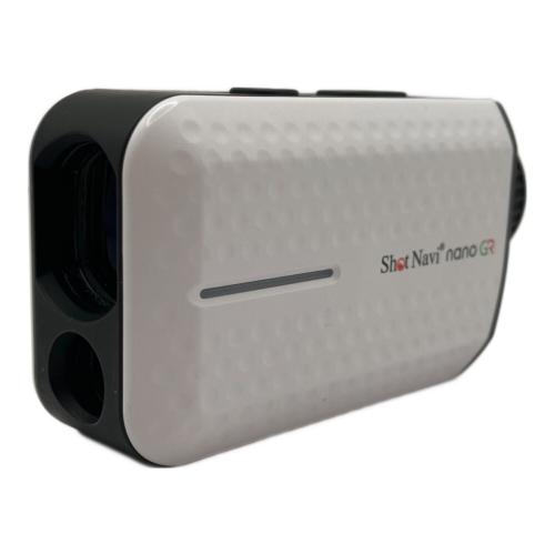 Shot Navi (ショット ナビ) ゴルフ距離測定器 箱/専用ケース/充電ケーブル/説明書付き ホワイト nano GR