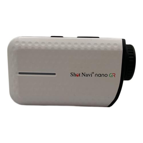 Shot Navi (ショット ナビ) ゴルフ距離測定器 箱/専用ケース/充電ケーブル/説明書付き ホワイト nano GR