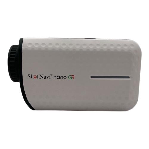 Shot Navi (ショット ナビ) ゴルフ距離測定器 箱/専用ケース/充電ケーブル/説明書付き ホワイト nano GR