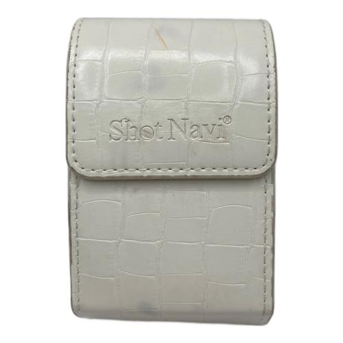 Shot Navi (ショット ナビ) ゴルフ距離測定器 箱/専用ケース/充電ケーブル/説明書付き ホワイト nano GR