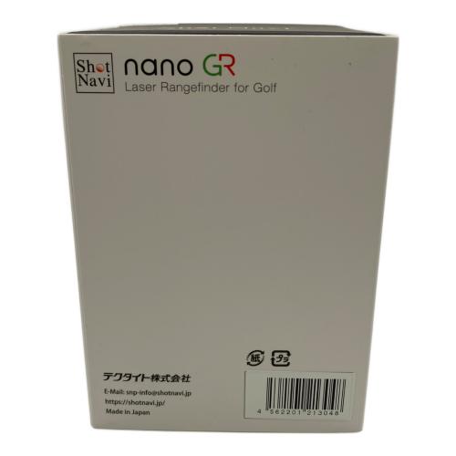 Shot Navi (ショット ナビ) ゴルフ距離測定器 箱/専用ケース/充電ケーブル/説明書付き ホワイト nano GR