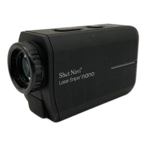 Shot Navi (ショット ナビ) ゴルフ距離測定器 LSNBBD0413  付属品完備 ブラック Laser Sniper nano