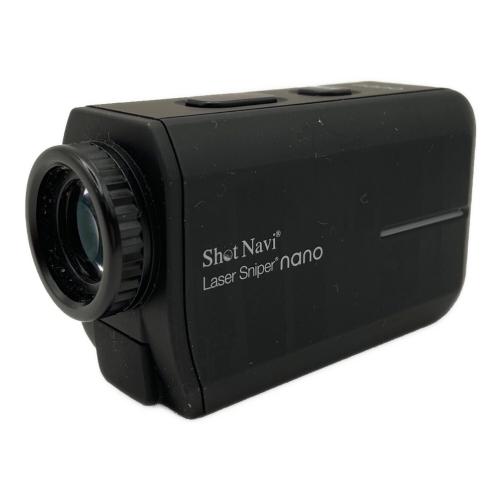 Shot Navi (ショット ナビ) ゴルフ距離測定器 LSNBBD0413  付属品完備 ブラック Laser Sniper nano