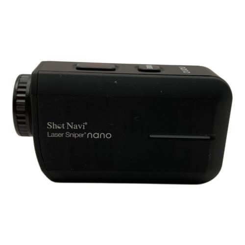 Shot Navi (ショット ナビ) ゴルフ距離測定器 LSNBBD0413  付属品完備 ブラック Laser Sniper nano