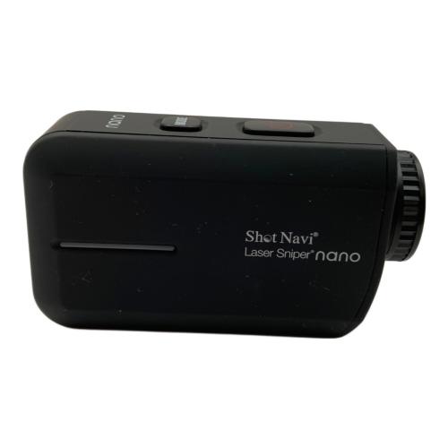 Shot Navi (ショット ナビ) ゴルフ距離測定器 LSNBBD0413  付属品完備 ブラック Laser Sniper nano