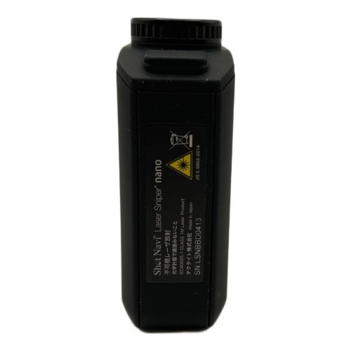 Shot Navi (ショット ナビ) ゴルフ距離測定器 LSNBBD0413  付属品完備 ブラック Laser Sniper nano