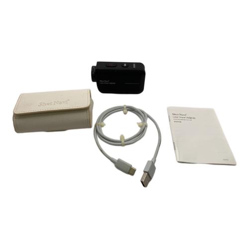 Shot Navi (ショット ナビ) ゴルフ距離測定器 LSNBBD0413  付属品完備 ブラック Laser Sniper nano