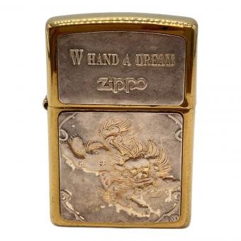 ZIPPO (ジッポ) オイルライター 2001年製 一部銀製