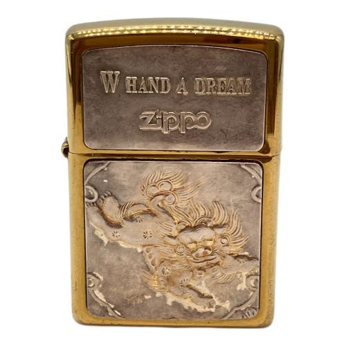 ZIPPO (ジッポ) オイルライター 2001年製 一部銀製