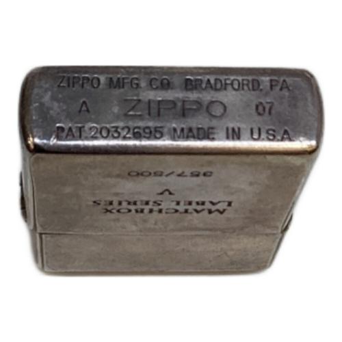 ZIPPO (ジッポ) オイルライター 2007年1月製 MATCHBOX LABEL SERIESⅤ