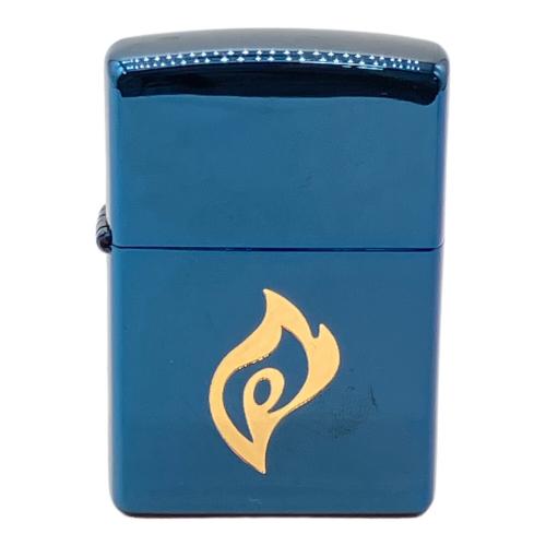 ZIPPO (ジッポ) オイルライター 2002年9月製 ネイビー ゴールドカラー FIRE2003