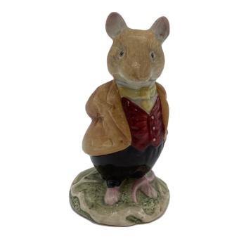 ROYAL DOULTON (ロイヤルドルトン) フィギュリン オスネズミ ブラウン×グリーン