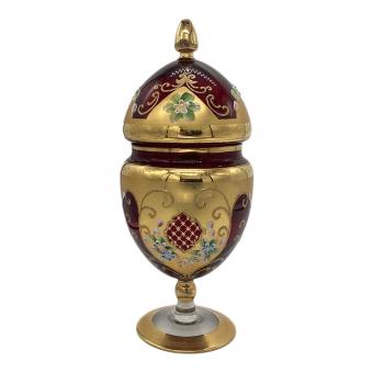 VENETIAN GLASS (ベネチアングラス) キャンディポット 金彩