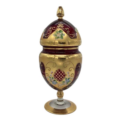 VENETIAN GLASS (ベネチアングラス) キャンディポット 金彩