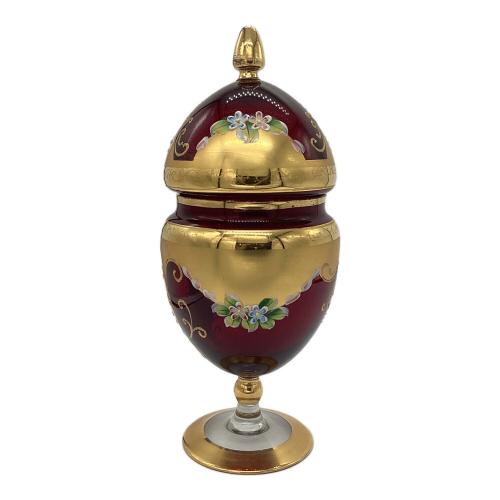 VENETIAN GLASS (ベネチアングラス) キャンディポット 金彩