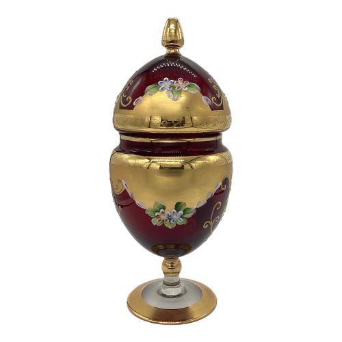 VENETIAN GLASS (ベネチアングラス) キャンディポット 金彩