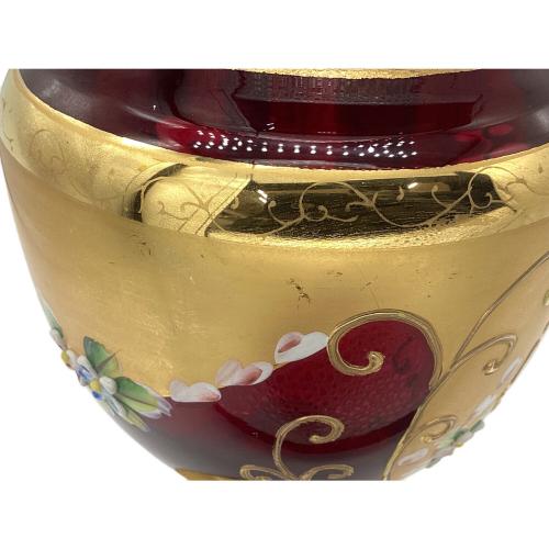 VENETIAN GLASS (ベネチアングラス) キャンディポット 金彩