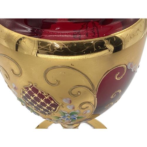 VENETIAN GLASS (ベネチアングラス) キャンディポット 金彩