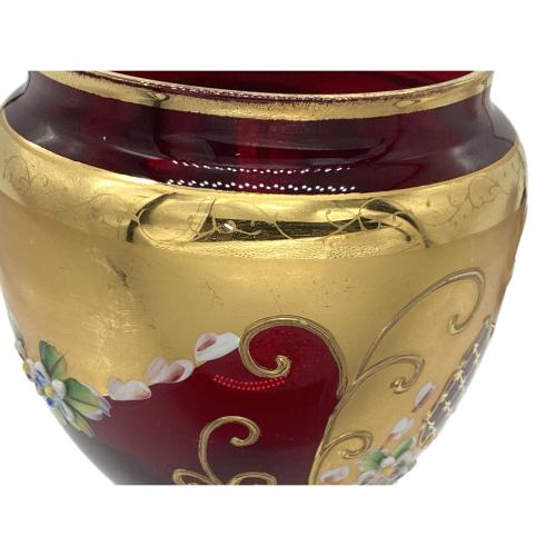 VENETIAN GLASS (ベネチアングラス) キャンディポット 金彩