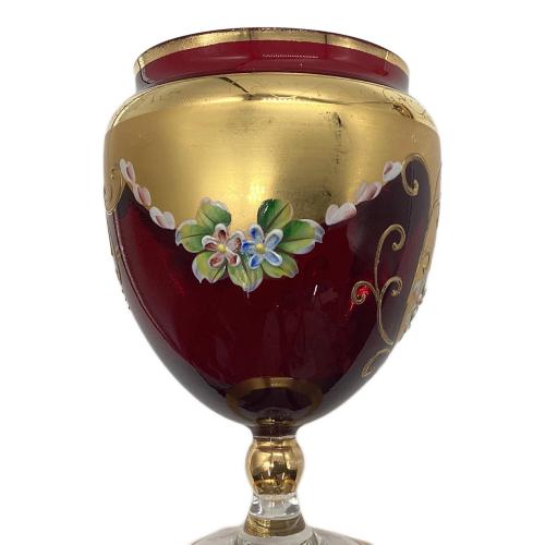 VENETIAN GLASS (ベネチアングラス) キャンディポット 金彩