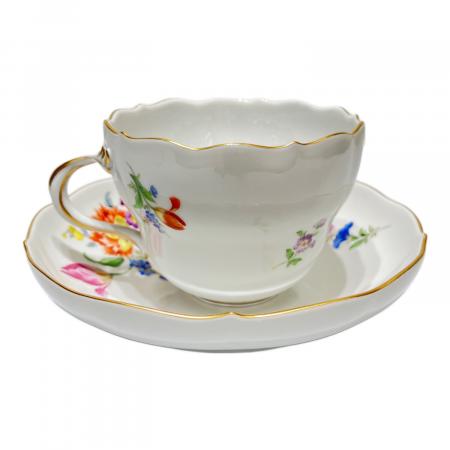 Meissen (マイセン) カップ&ソーサー 5つ花 ベーシックフラワー