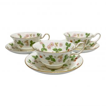 Wedgwood (ウェッジウッド) カップ&ソーサー ワイルドストロベリー 3Pセット