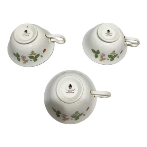 Wedgwood (ウェッジウッド) カップ&ソーサー ワイルドストロベリー 3Pセット