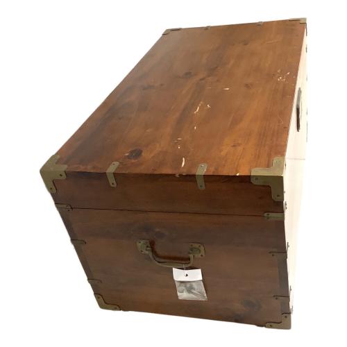 アンティーク調テーブル ブラウン 収納付