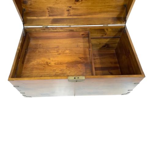 アンティーク調テーブル ブラウン 収納付