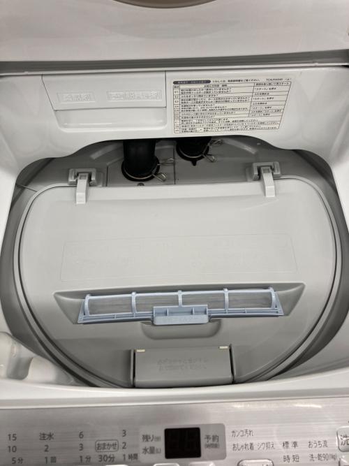 SHARP (シャープ) 縦型洗濯乾燥機 5.5kg ES-TX5B クリーニング済 50Hz／60Hz