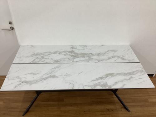 光グローバルトレーディング (ヒカリグローバルトレーディング) ダイニング5点セット Layla/レイラ　セラミック天板　IDC大塚家具取扱い　ホワイト×グレー