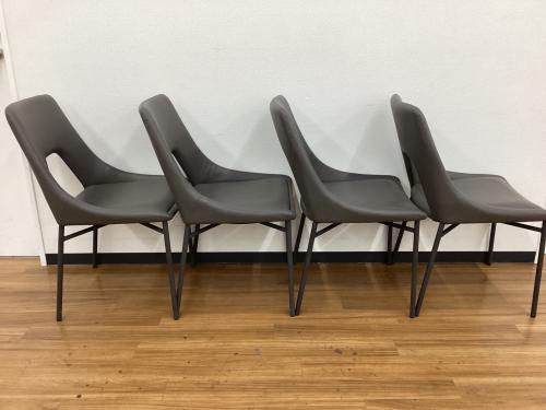 光グローバルトレーディング (ヒカリグローバルトレーディング) ダイニング5点セット Layla/レイラ　セラミック天板　IDC大塚家具取扱い　ホワイト×グレー