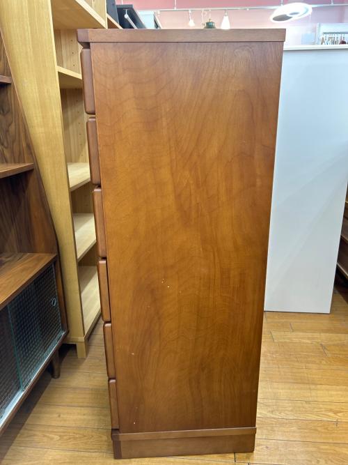 臼井木工 ミズメザクラチェスト ブラウン 天板キズあり 6段 幅:約90㎝