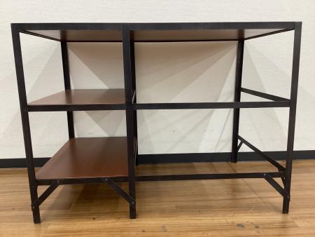 UNICO (ウニコ) デスク LUMBER-mini ブラウン×ブラック 廃盤