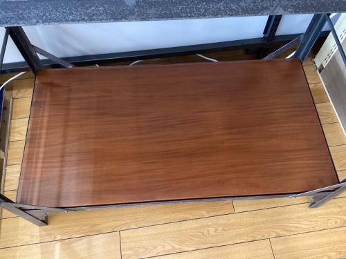 UNICO (ウニコ) ハンガーラック ブラウン×ブラック 廃盤 アフリカンマホガニー突板 LUMBER