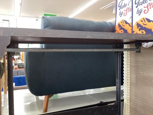 UNICO (ウニコ) ハンガーラック ブラウン×ブラック 廃盤 アフリカンマホガニー突板 LUMBER