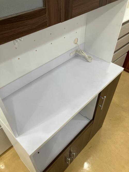 レンジボード ダークブラウン×ホワイト