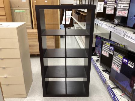 シェルフ 2×4段シェルフ ダークブラウン 【トレファク/トレファクベイシア前橋モール店/リサイクルショップ】 シェルフ 2×4段シェルフ ダークブラウン｜トレファクONLINE