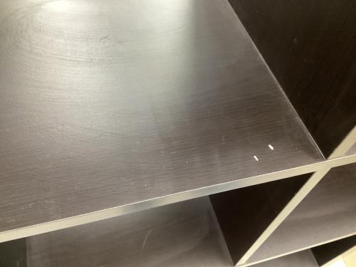 シェルフ 2×4段シェルフ ダークブラウン