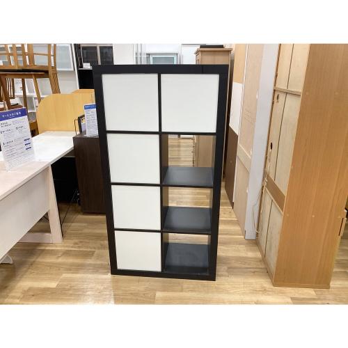 IKEA (イケア) シェルフ KALLAX ブラック×アイボリー