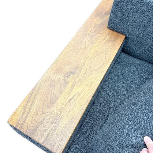 FLANNEL SOFA (フランネルソファ) 2人掛けソファー ファブリック ブラック×ブラウン ブラック×ブラウン 2人掛け