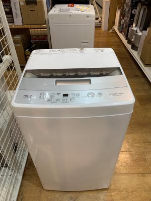 AQUA (アクア) 全自動洗濯機 AQW-S45JBK 2021年製
