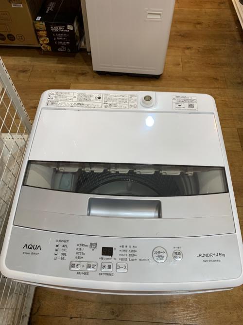 AQUA (アクア) 全自動洗濯機 AQW-S45JBK 2021年製
