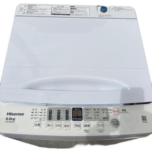 Hisense (ハイセンス) 全自動洗濯機 HW-55E2W 2024年製