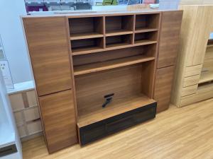ACTUS (アクタス) テレビボード フラップ扉 左右キャビネット付