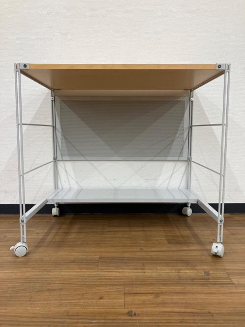 無印良品 (ムジルシリョウヒン) ユニットシェルフ 新旧部品混在 デスクセット スチールユニットシェルフ