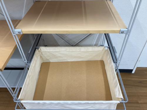 無印良品 (ムジルシリョウヒン) ユニットシェルフ 新旧部品混在 デスクセット スチールユニットシェルフ