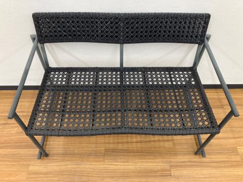 PATIO PETITE (パティオ プティ) ダイニングセット アウトドアファニチャー MA-DINING 4/ARM BENCH/CHAIR 幅:約140㎝ ブラック