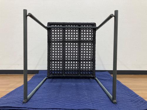 PATIO PETITE (パティオ プティ) ダイニングセット アウトドアファニチャー MA-DINING 4/ARM BENCH/CHAIR 幅:約140㎝ ブラック